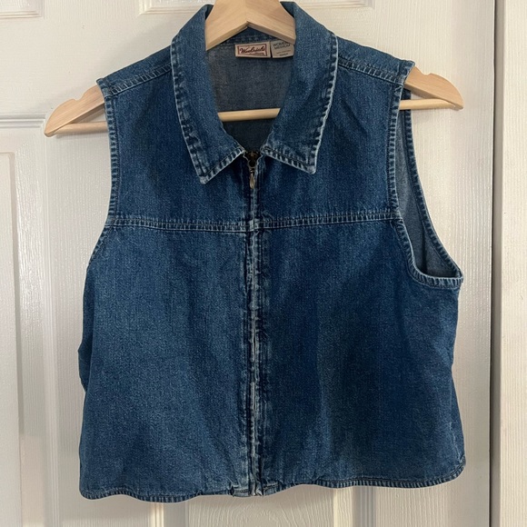 Woolrich Tops - Woolrich Blue Denim Vest